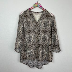 Dress Barn blouse size L // 21